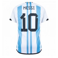 Argentina Lionel Messi #10 Fotballklær Hjemmedrakt VM 2022 Kortermet